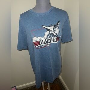 Blue Top Gun Graphic T-Shirt